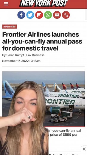I don’t know WHAT to think. Are we buying Frontier Airline’s Go Wild Pass? 🐻 #frontierairlines #gowildpass #flightdeals #fyp