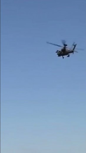 💥 AH-64 Apache Helicopter Machine Gun Live Fire 🔥 | Intense Combat Power Display 🚁🔫 #apache