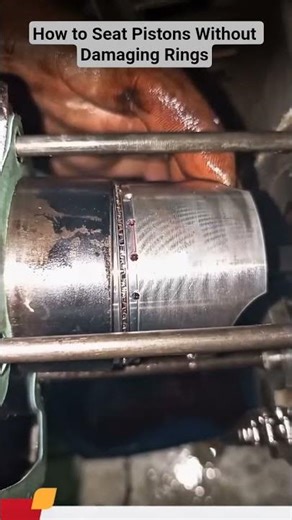 How to Seat Pistons Without Damaging Rings #shorts #mechanic