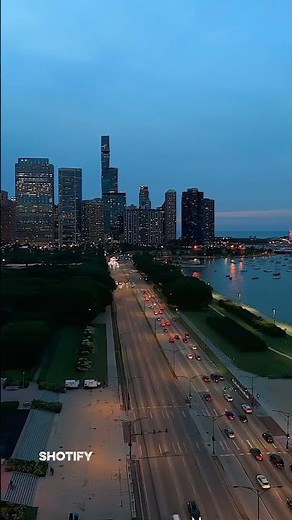 Magical Evening at Chicago’s Buckingham Fountain 🌆💦 #4k