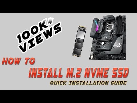 How to Install M.2 NVMe SSD on Asus Strix Z370 (F&E) Mobo!!