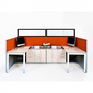[Hot Item] Commercial Furniture Wooden Office Table Workstation Partition Staff 2 Person Computer Desk