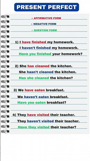 Present Perfect in 10 Seconds