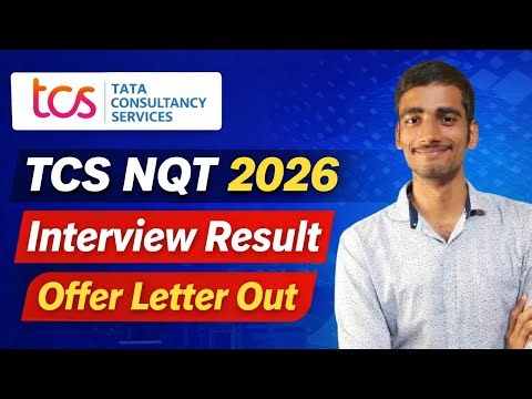 TCS NQT 2026 Interview Result out 🔥| Offer Letter Out | Latest Update #tcsnqt2026