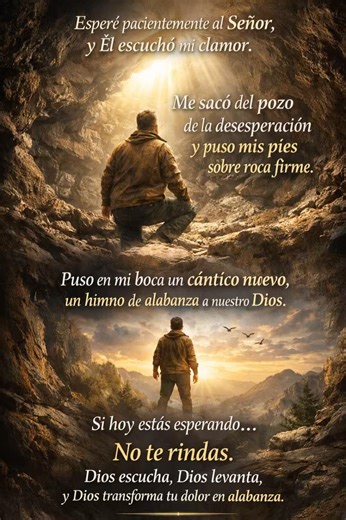 Cuando ya no puedes más, Dios te levanta | Salmo 40 #Salmo40#NoTeRindas#DiosEscucha#FeEnDios #fe