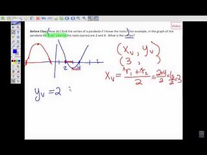 Finding Vertex Using Roots