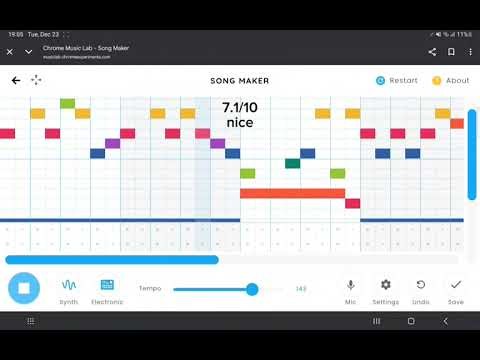 Rating my chrome music lab songs