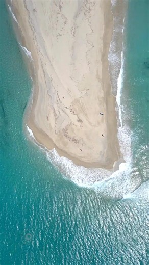 Possidi Beach, Chalkidiki 🇬🇷 A Sandbar Paradise from Above