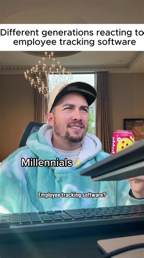 So invasive 🤣 - How would you react to employee tracking software?#generations #corporate #workhumor #workfromhome #relateable