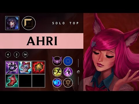 Ahri Top vs Yorick - EUW Master Patch 25.24
