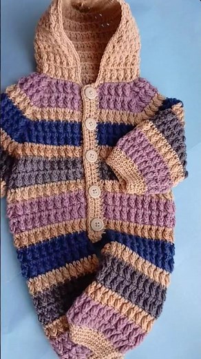 crochet baby onesie #crochet #new #crochetcrosai #foryou #trend #cardigan #shorts #viral