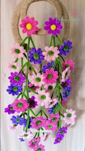 Beautiful Flowers I Made It from Pipe Cleaner 🌸 Easy DIY Crafts for Home Decoration