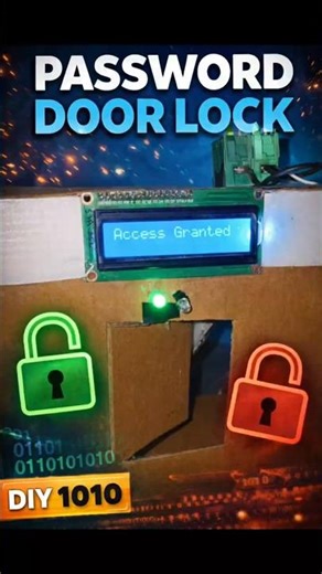 DIY Password Door Lock 🔐 | Arduino + Servo Project#Ervikash2611#viralshorts