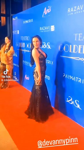 Arriving at the Oscars 'Golden Soiree' last night! Beaded Couture Gown by #SueWong Nocturne Video BTS 🎥 Nolan Ziyi Rooting for Demi to take gold for us genre gals 🏆 👻 #redcarpetfashion #oscars2025 #redcarpetlook #losangeles #actress #screamqueen #horrorgirl | Devanny Pinn