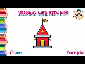 Mastering Temple Drawing: From Sketch to Vibrant Reality | Step-by-Step Tutorial