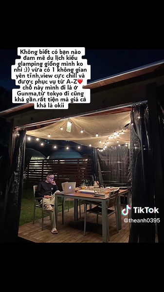 #CapCut #dulichnhatban #xuhuong #glamping Ở Nhật nên đi kiểu du lịch này nhé các bạn. Mình đi khá nhiều rồi nên cũng biết nhiều thứ,ai muốn đi inb qua ins mình chỉ cho ạ🇯🇵🇻🇳
