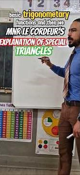 Special Triangles in Trigonometry | 30°, 45°, 60° Angles Explained #mathematicsgrade12 #education