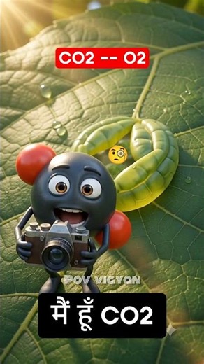 🌿POV: I am a Carbon Dioxide Molecule! 😱 The plant is turning me into food! | #co2 #photosynthesis