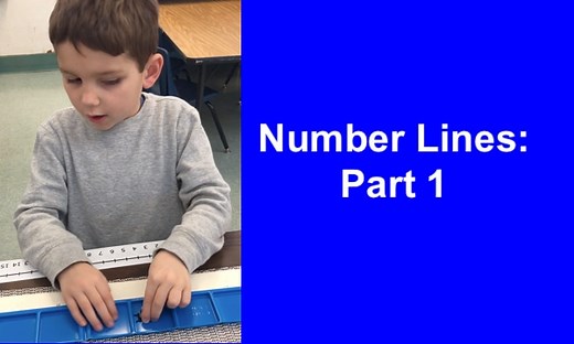 Teaching number line math skills: Part 1