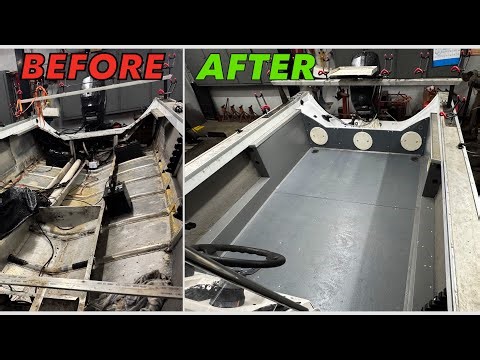 Aluminum Boat Transformation From Start To Finish (Complete Build)