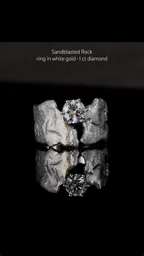 White gold #diamond #ring • A fragment of life forged in precious metal