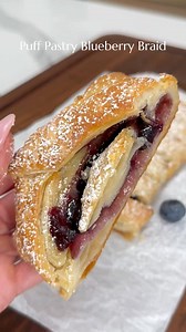The EASIEST Christmas Dessert: Puff Pastry Blueberry Braid. Comment “recipe” and ill send you the details! #puffpastry #puffpastrybraid #puffpastrydessert #easydesserts #easyrecipe #christmasdesserts #holidaybaking #christmaspartyfood #partyfood #blueberry #puffpastryrecipe | The Salty Cooker