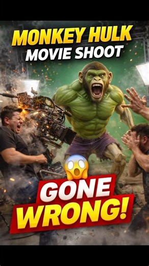 Monkey Hulk Movie Shoot Gone Wrong 😱 | Behind The Scenes Disaster #shorts