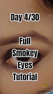 Day 4 | Full Smokey Eyes Tutorial | Bold Black Smokey Eye Makeup | 30 Days Eye Makeup Series