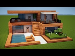 MODERNES HOLZ HAUS in MINECRAFT bauen TUTORIAL [HAUS 233]