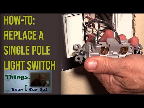 How-to Replace a Single Pole Light Switch (DIY)
