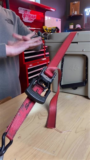 How to undo a ratchet strap one handed. | TorkStrap