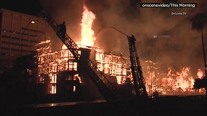 Huge fire shuts down L.A. freeway