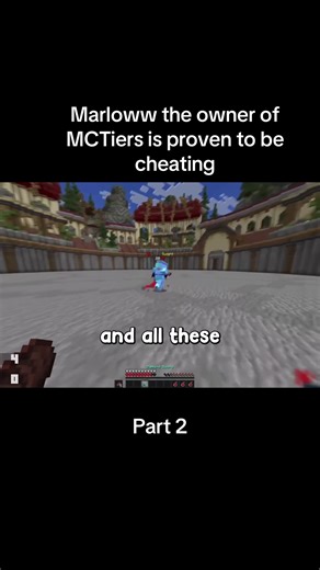 The best minecraft pvper and MCTiers creator is cheating to uphold her position!! Part 2 #marlow #Minecraft #cheater #unstablesmp #fyp