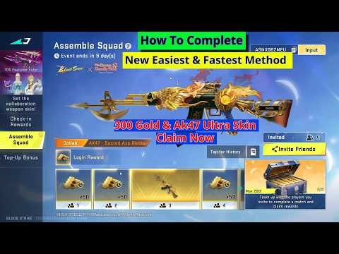 How To Complete Blood Strike Invite Friend Link event for get Free Gold And Ak47 Ultra Weapon Skin