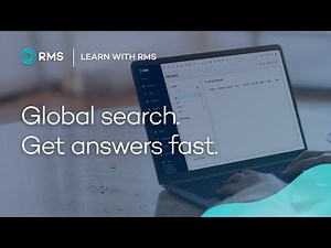 Find information faster with RMS Global Search.
