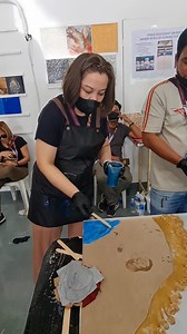 26K views · 95 reactions | Using 퐥퐢퐪퐮퐢퐝 퐦퐚퐫퐛퐥퐞 in art offers a range...