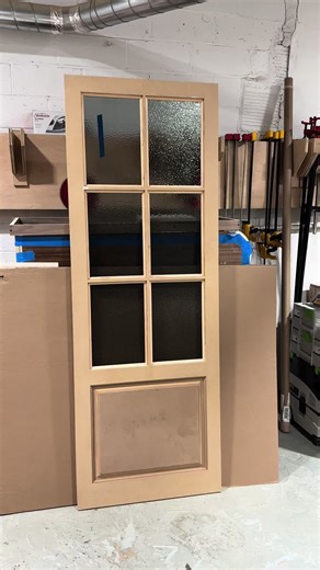 “Check out my stunning custom-fabricated pantry door! 😍🚪 The frosted glass and raised panel design add a touch of elegance to my kitchen. Who knew a pantry door could be so chic? #HomeDecor #CustomDesign #PantryGoals”#perfectoconstructioncorp #nycgeneralcontractor #nycrenovations #construction #millworkdesign