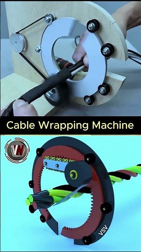Cable Wrapping Machine Mechanism #engineering #shorts #3dengineering #3danimation #machine