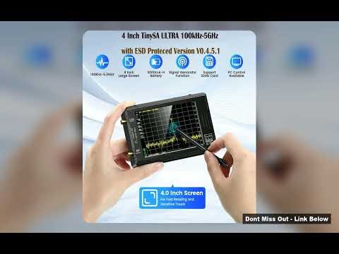 Spectrum Analyzer TinySA ULTRA With 4 Display 100kHz to 53GHz with 32GB Card Version V0451