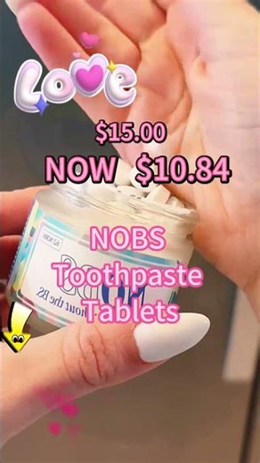 Nobs toothpaste tablets.#fok #foryou #foryoupage #fyp #nobs