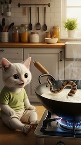 Busy mother make poison cake for her kitten 💔😿 #truestory #emostional #cat #shortstory | Meow Meow Arts