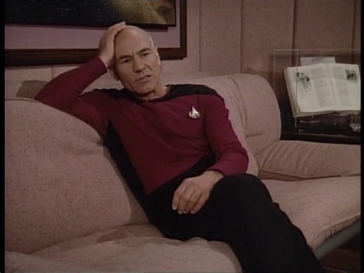 Starfleet Records. Jean Luc Picard. Captain of the USS Enterprise NCC-1701-D. Time travel. Stardate: 42679.2-42679.5 (2365) (2365) In his ready room, Picard now debates with Commander Riker as to how and why the other Picard traveled through time, bringing up the slingshot effect around a star, The Traveler, and Paul Manheim's experiments with time. Riker suggests that Picard suppress his natural tendencies to try and save the Enterprise from decisions he may make and not to second-guess himself