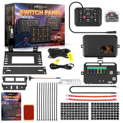 Off-road 6 Gang Touch Switch Panel For Sand Rail Motorcycle 12-24V Blue LED | eBay Australia