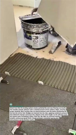 Perfect Tile Leveling System Installation #TilingPro #HomeRenovation #ConstructionTools
