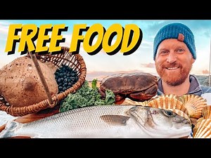 Coastal Foraging - Fish (Bass), Crab, Plus Wild Edibles & A Cook Up 😋