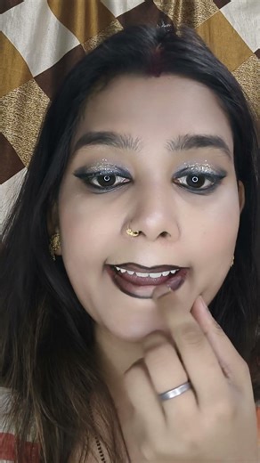 Goth Glam: Red & Black Gradient Lips 🖤❤️ #shorts #viral