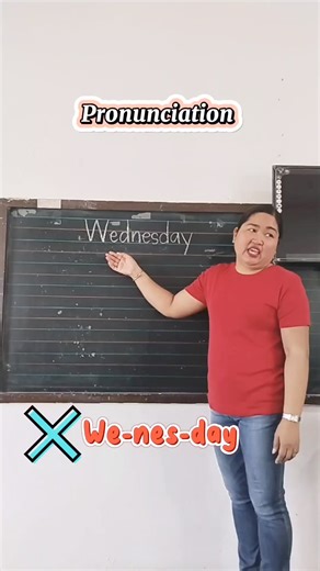 Pronunciation Wednesday (Wenz-day) #english #education | Teacher Anne