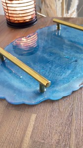 Creating a Stunning Blue Resin Serving Tray