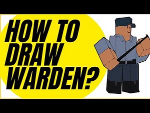 How to draw WARDEN? - TDS - Roblox Tower DEFENSE Simulator