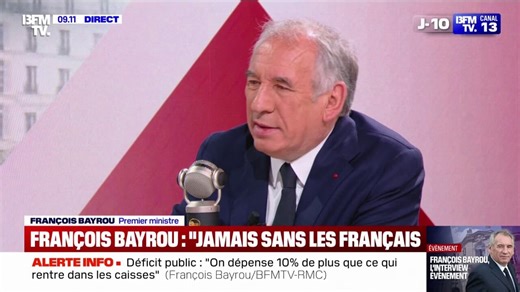 François Bayrou: “Chacun existe dans le gouvernement avec sa sensibilité, mais il y a un chef et une équipe”